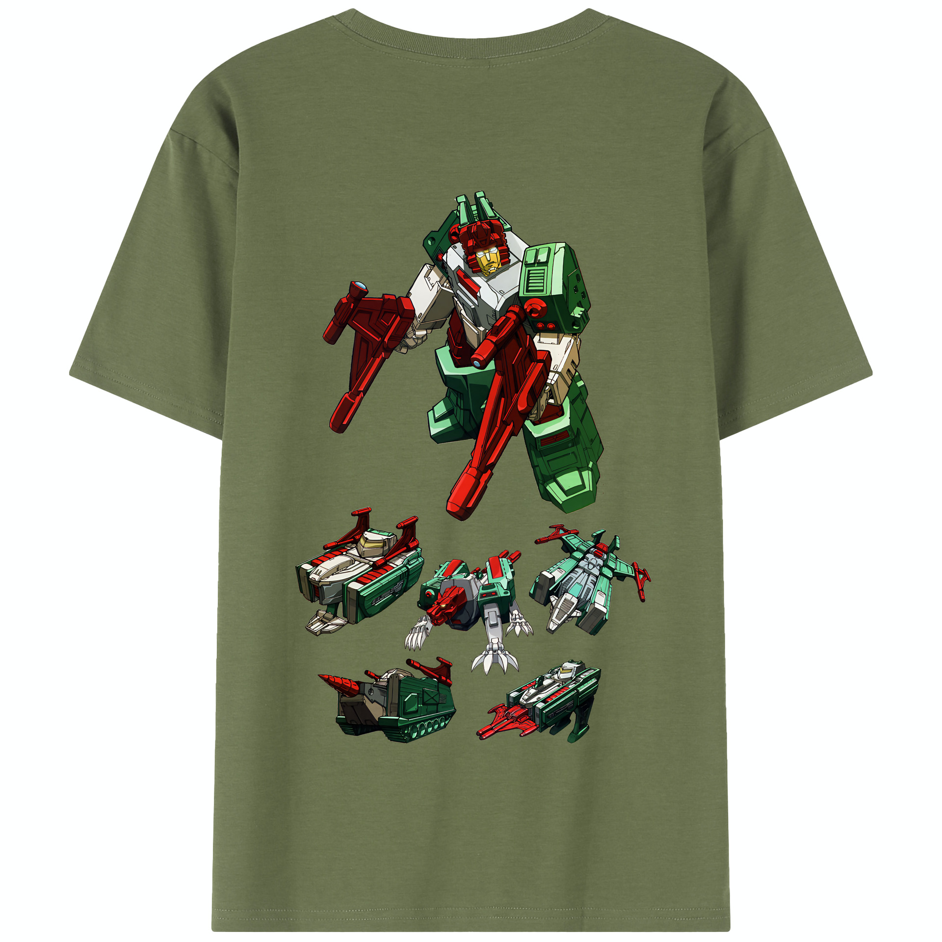 （画像用） Transformers トランスフォーマー 綿100％半袖Tシャツ（背面プリント）